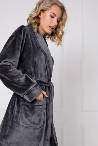 Szlafrok damski Eve Bathrobe Aruelle - dark grey