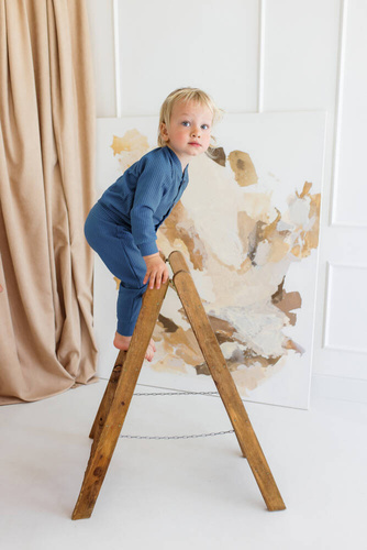 Bluza "Natural Waffel" Makoma denim