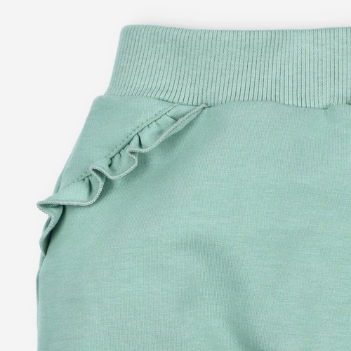 Spodnie dresowe z bawełny organicznej ABN-4518 Nini zielony 