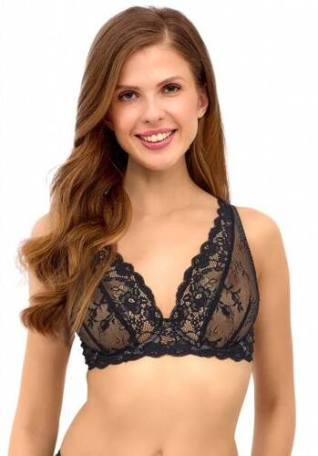 Biustonosz miękki bralette 2511 Lupoline-czarny