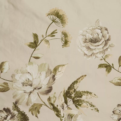 Pościel satynowa Spring 38 Kwiaty Eurofirany beżowy 