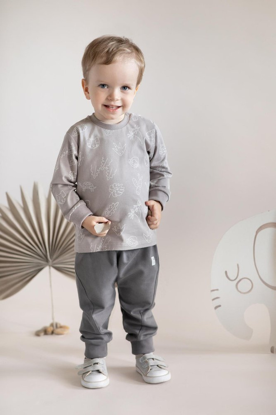 Pumpy spodnie "Slow Life" Pinokio - grafit