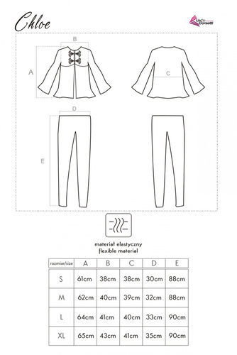 Piżama damska Chloe LC 90038 LivCo Corsetti Fashion