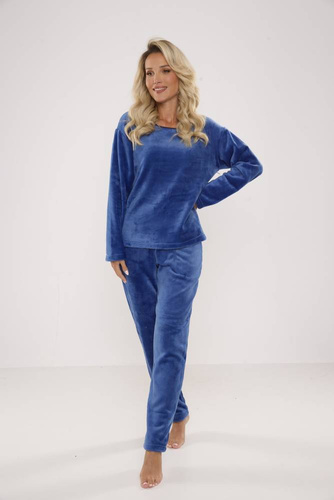 Piżama damska 669 Soft De Lafense - jeans