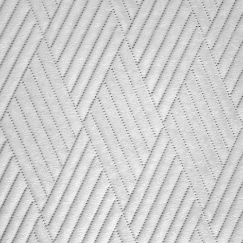 Narzuta dekoracyjna welwetowa wzór geometryczny Ariel 1 Eurofirany biały