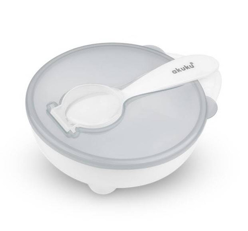 Miseczka z łyżeczką ALA0424 Akuku white