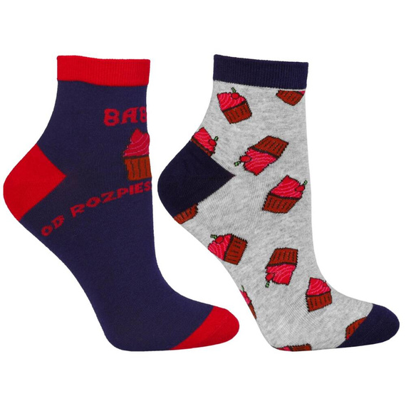 Skarpety damskie w ozdobnym pudełku CSLB450-002/2 Moraj - mix kolorów