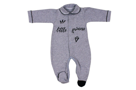 Pajac "LITTLE PRINCESS" Terjan różowy