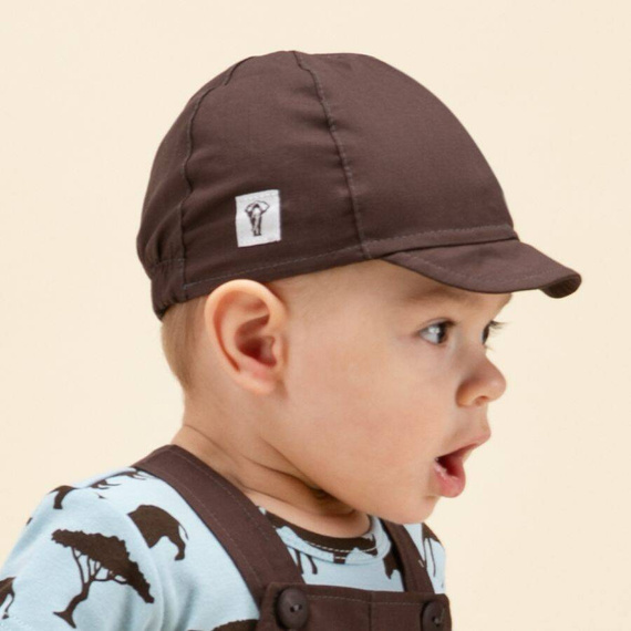 Czapka chłopięca z daszkiem Safari Pinokio - brązowy