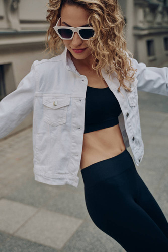 Koszulka damska Seamless top tank Gabriella czarny 