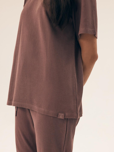 Piżama Damska 43349 Nilsa Henderson - brązowy