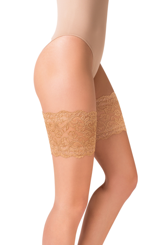 Opaska na uda koronkowa 509 Gabriella nero/czarny