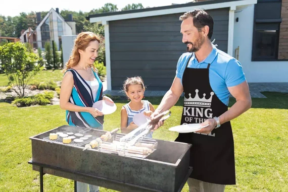 Fartuch kuchenny King of the grill Domarex czarny