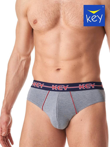 Slipy męskie MPP  177  2-pak Key szary granatowy