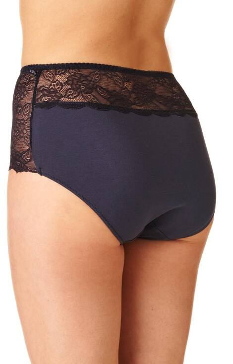 Figi damskie 2-pak LPF 172 B22 A'2 Key czarny-granatowy