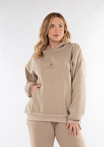Bluza dresowa DK-K-B9-H1 Dkaren - cappuccino