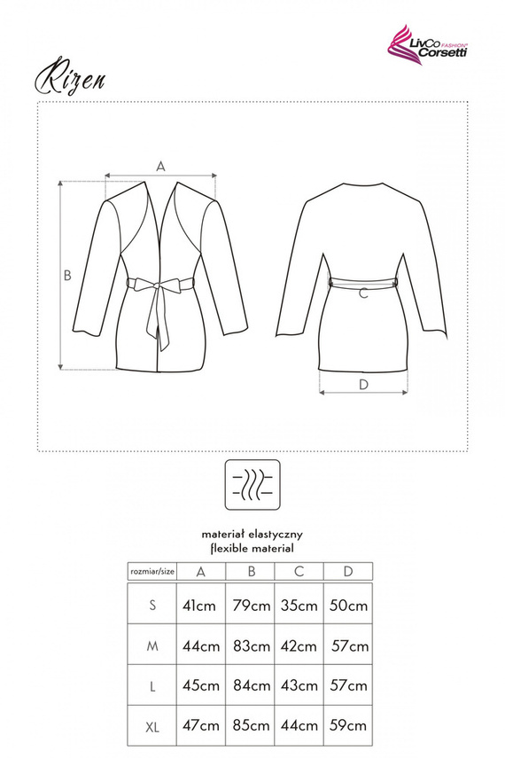 Szlafrok damski Rizen LC 90071 LivCo Corsetti