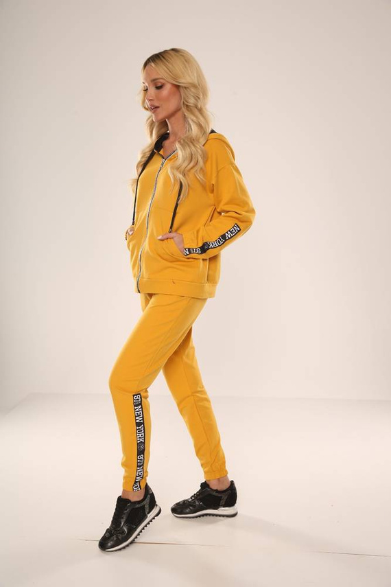 Komplet dresowy 619 New York Forex - miodowy