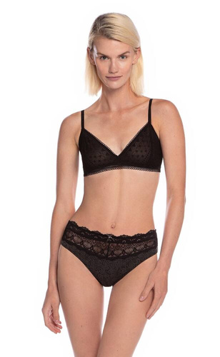  Figi Damskie L-1526  BI  A'2 Lama czarny garfitowy