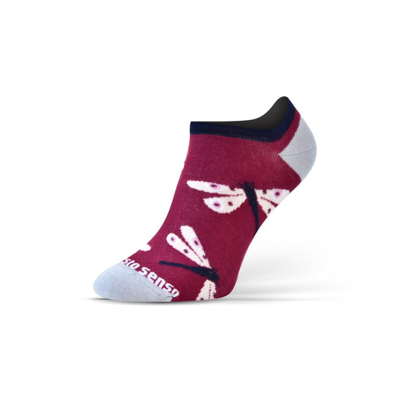 Ważka Skarpety stopki finest cotton dwie różne Sesto Senso fioletowy