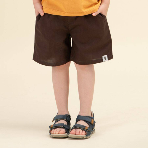 Krótkie spodenki na gumce Safari Pinokio - brązowy