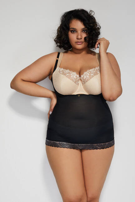 Koszulka modelująca Glam Top Mitex czarny