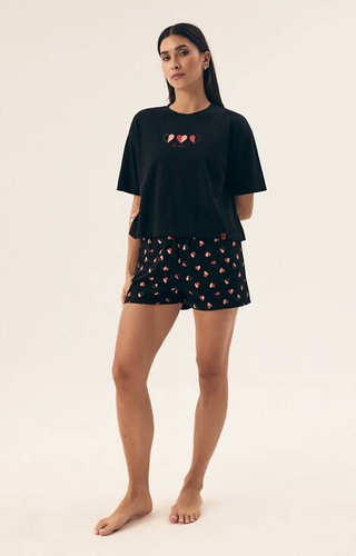 Piżama Damska 42649 Necesito Henderson - czarna 