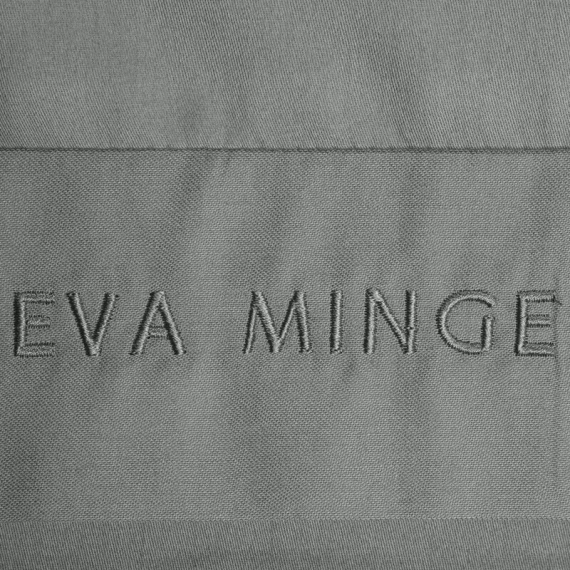 Jednobarwna pościel bawełniana Elegant 1C Eva Minge stalowy | Satynowa miękkość w Twojej sypialni