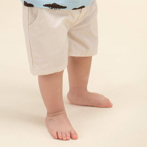 Krótkie spodenki na gumce Safari Pinokio - beżowy