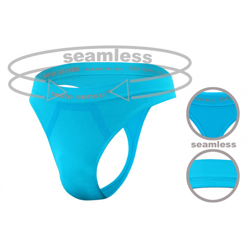 Stringi męskie bezszwowe CL13 Sesto Senso turkusowy