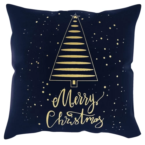 Poszewka świąteczna Tree Merry Christmas Spod Igły i Nitki granatowy