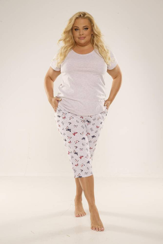 Piżama Damska 483 Mariposa Forex - beżowy melange