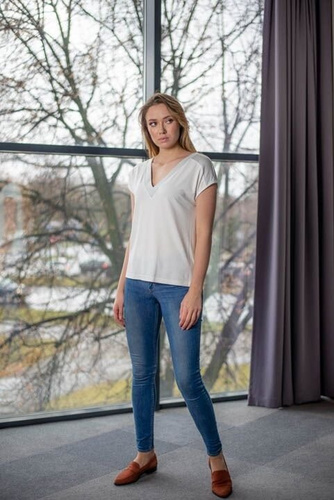 015 Bluzka krótki rękaw MIRACLE- biały