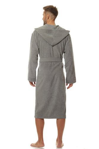 2104 Szlafrok Męski Frotte L&L - navy 