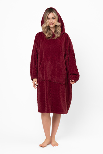 Reno Italian Fashion – ciepła kocobluza oversize z bipolaru, uniwersalna i puszysta