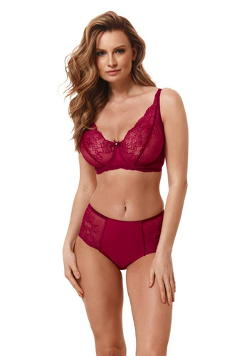 0101 Jolie Biustonosz miękki Kostar - bordowy