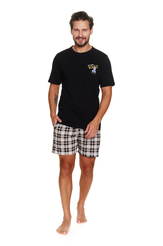 PMB.7231 Piżama Męska Doctor Nap - black