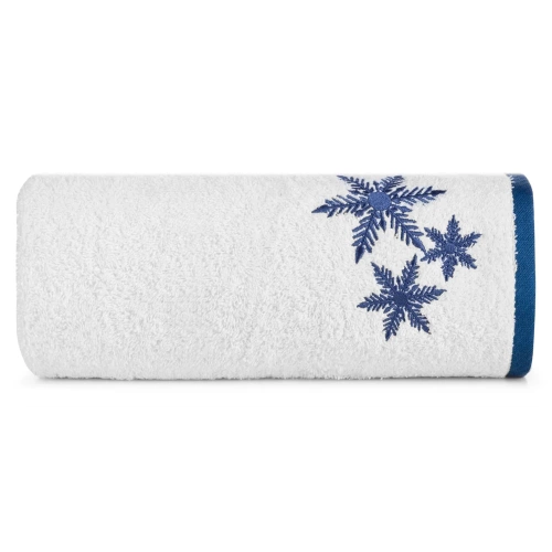 Ręcznik świąteczny gwiazdki Carol 01 Eurofirany biały