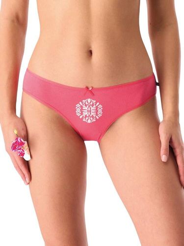 Figi damskie LPR 721 A'2 2-pak Key koralowy niebieski