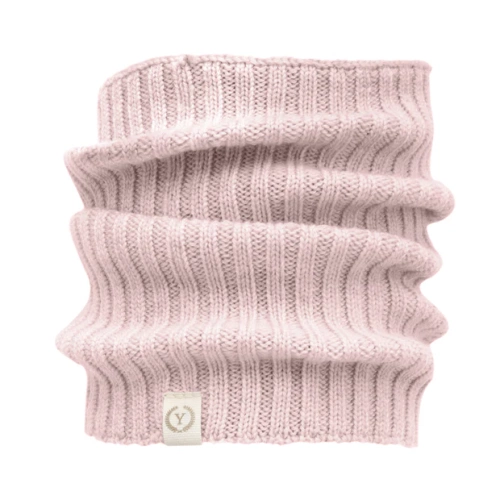 Yosoy komin dziecięcy z wełny merino pudrowy róż – ciepły, miękki, oddychający