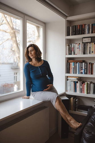 Bluzka ciążowa i do karmienia Tummy Milk&Love poseidon