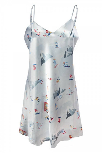 Halka satynowa DK-HK DKaren błękit 015