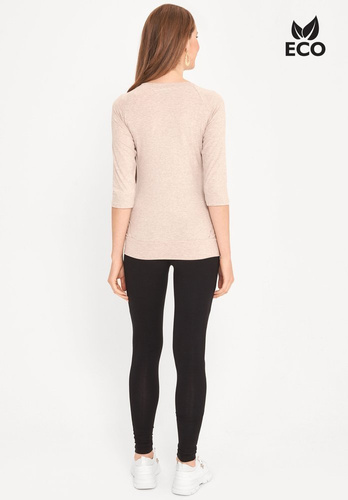 ECO Bluzka rękaw 3/4 Cool mama beż