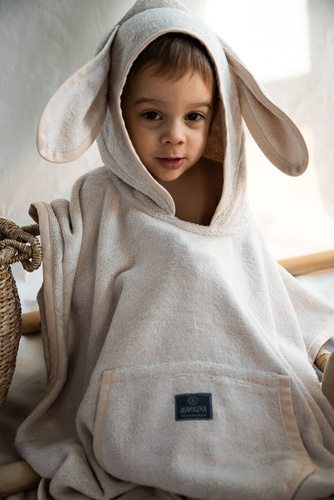 Narzuta kąpielowa ręcznik bambusowy Linen Makaszka