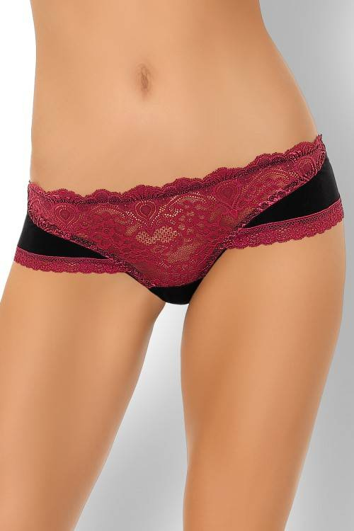 Figi damskie Melisina LC 90432 LivCo Corsetti Fashion - bordowy
