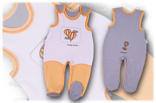 Śpioch bawełniany "BALONIK" niebieski Terjan