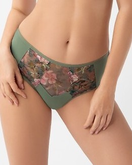 Figi damskie brazyliany K 941 Delaila Gorsenia – siateczka, haft, tiul