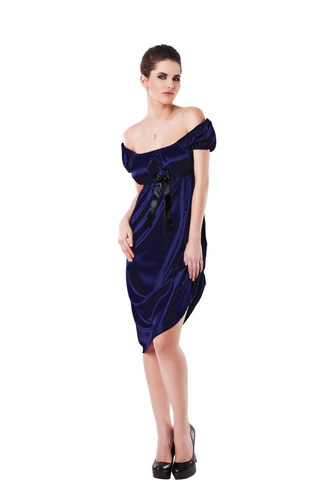 Halka satynowa koszulka damska Anabel DKaren - Granat