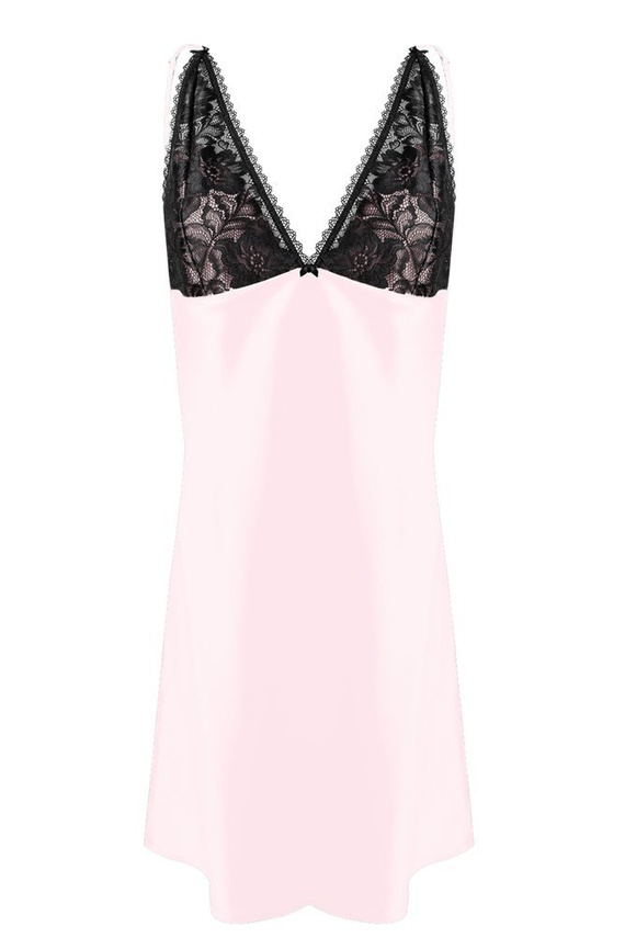 Koszulka satynowa damska Debbie DKaren - Róż