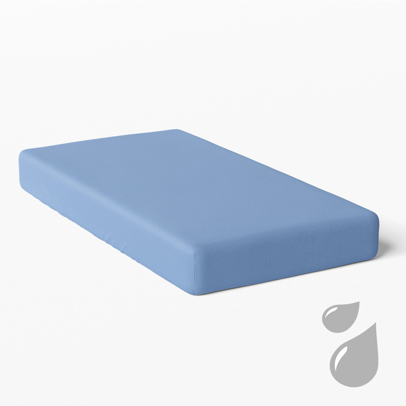 Prześcieradło dziecięce nieprzemakalne Eevi - niebieski